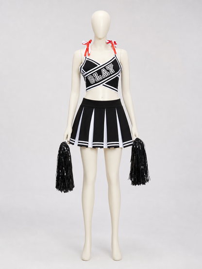 Performance costume: top and pleated skirt