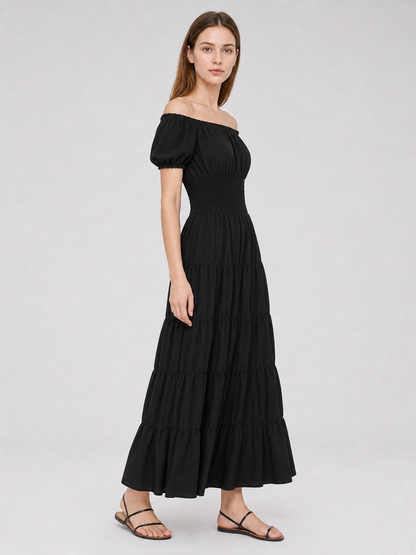 Renaissance-Style Off-the-Shoulder Dress