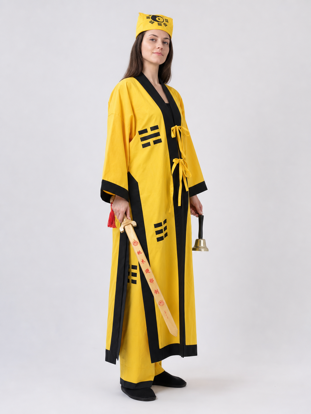 Yellow Daoist Monk Costume for Halloween