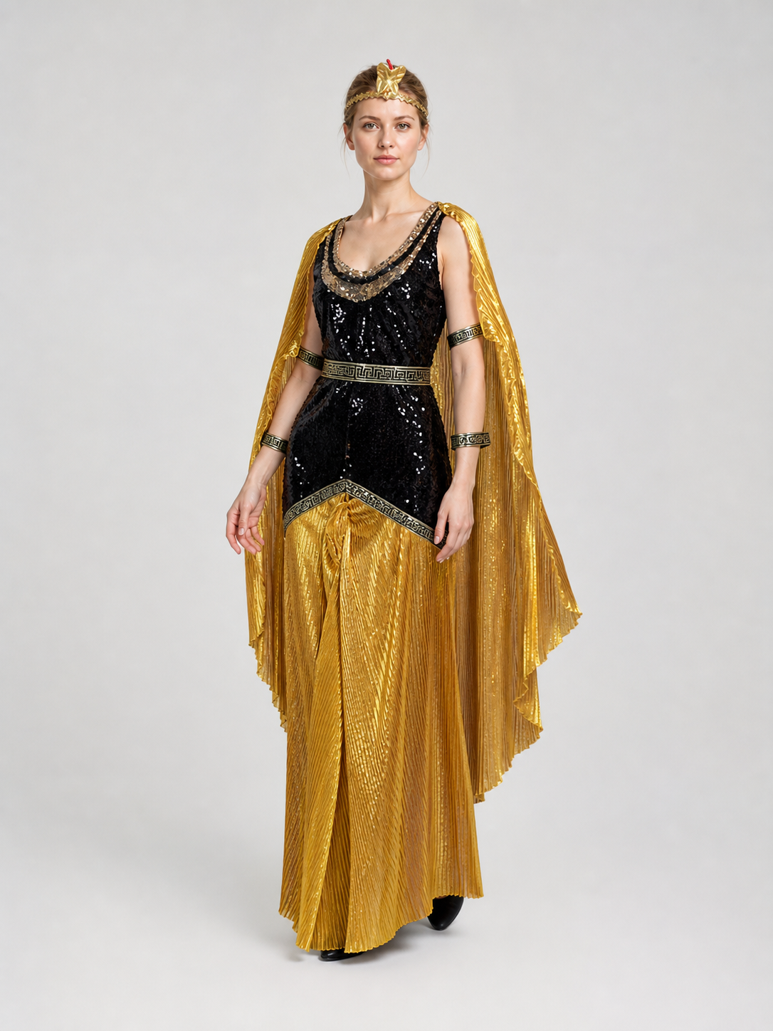 Cleopatra Costume in an Ancient Egyptian Style side view