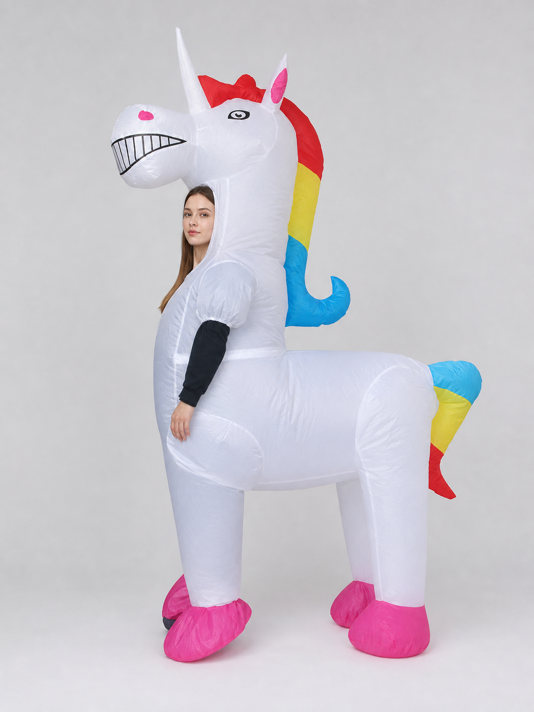 Rainbow Inflatable Unicorn Costume for Parties