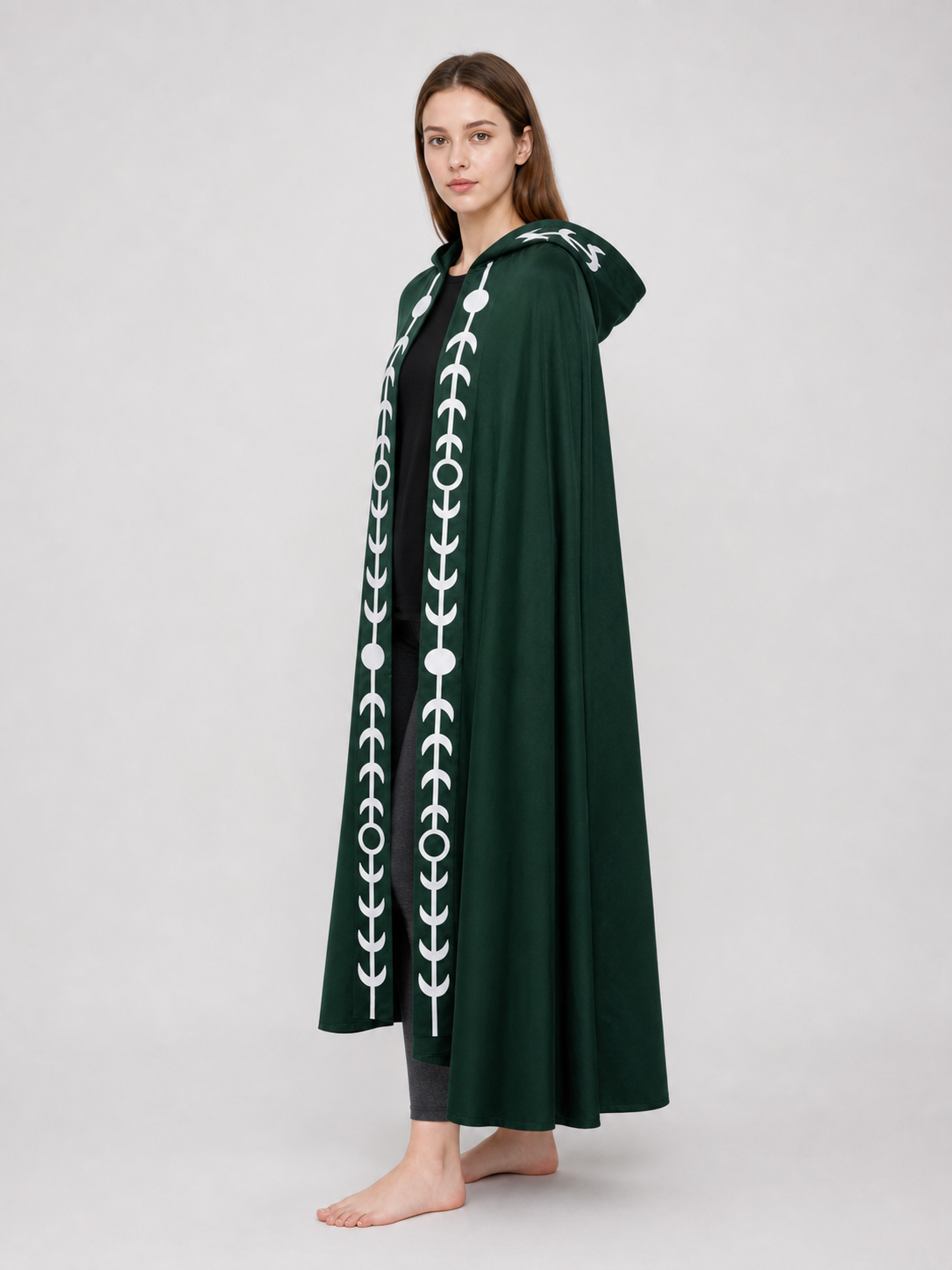 Renaissance-Style Hooded Cloak Cape