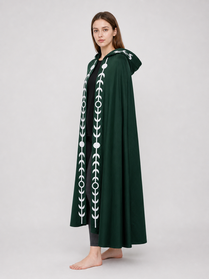 Renaissance-Style Hooded Cloak Cape
