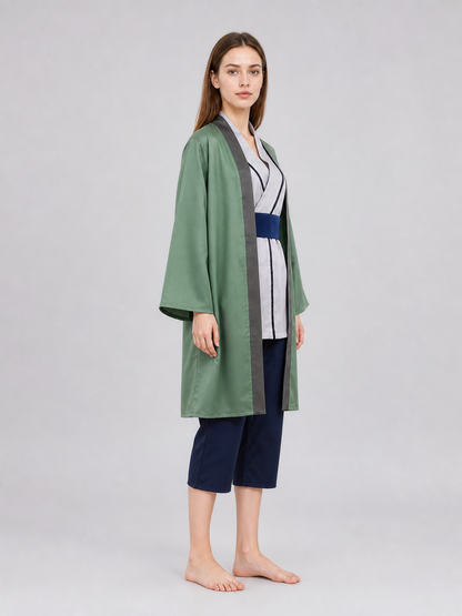 Tsunade Cosplay Costume: Robe, Top, Belt, and Pants