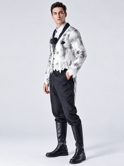 Vampire Costume: Jacket, Shirt, Pants, Brooch