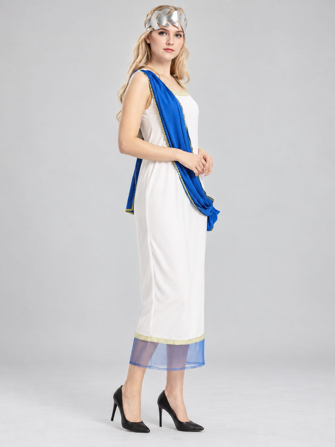 Zeus Carnival Costume with Drape and Headpiece
