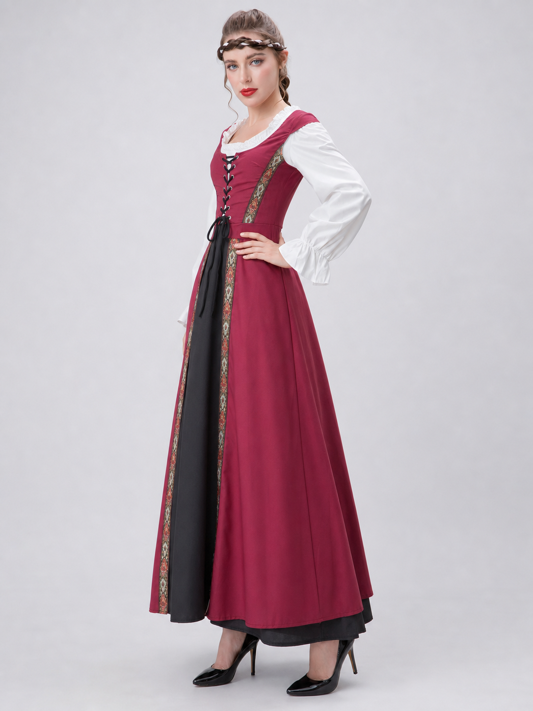 Historical Medieval-Style Cosplay Dress