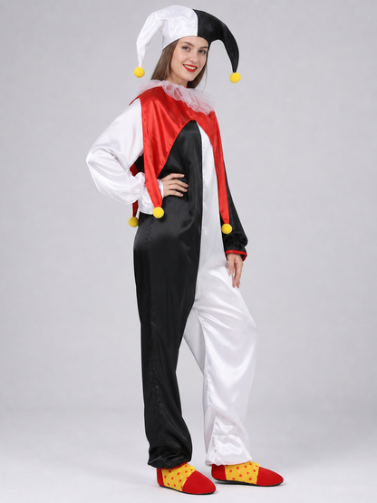 Clown Costume with Hat and Collar