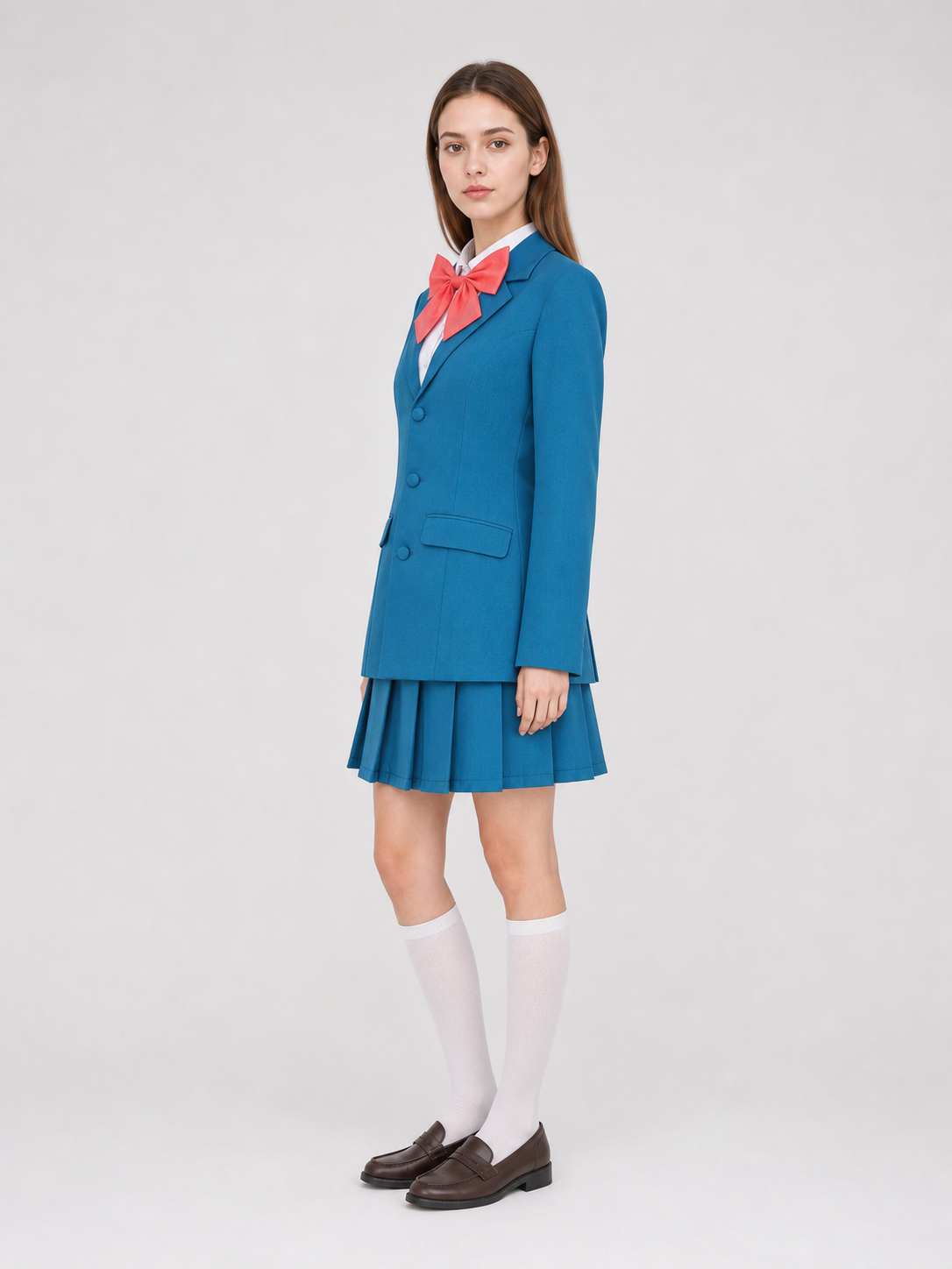 Cosplay School Uniform with Pleated Skirt