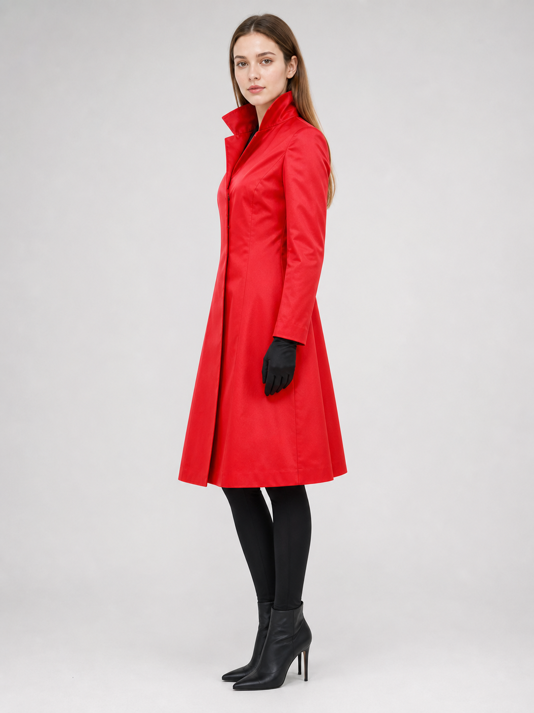 Red Long Hooded Coat for Cosplay