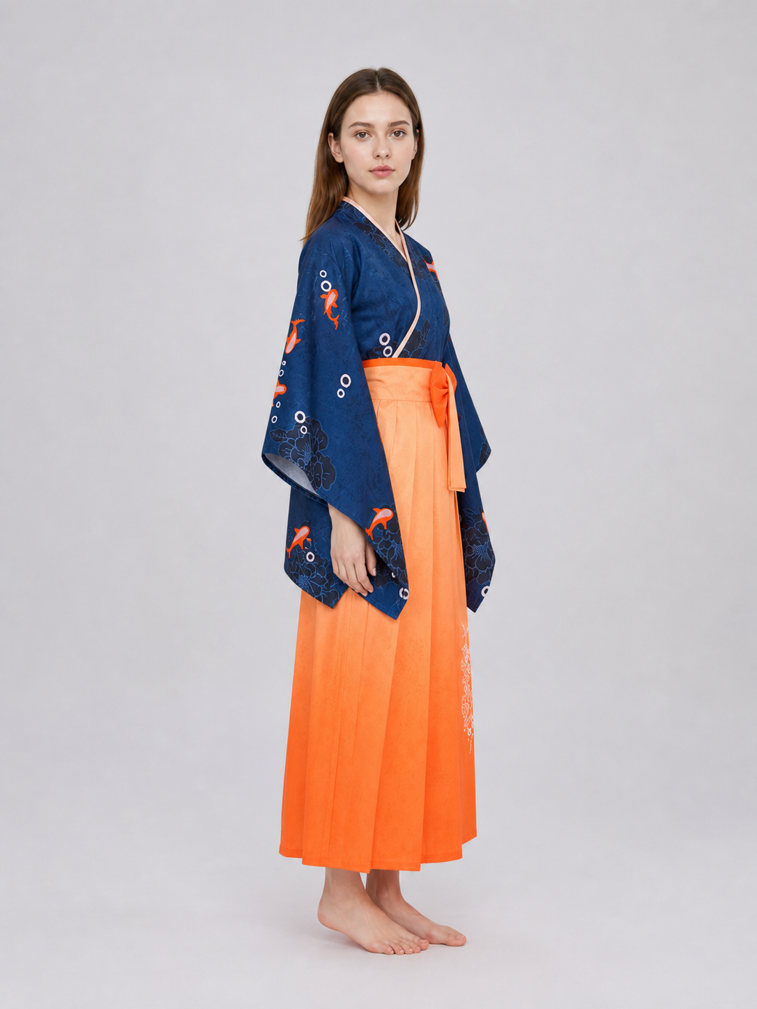 Amelia Watson Kimono-Style Cosplay Dress