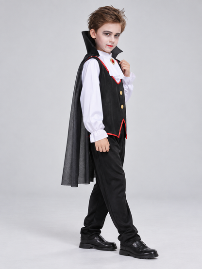 Children's Vampire Costume with Cape side view