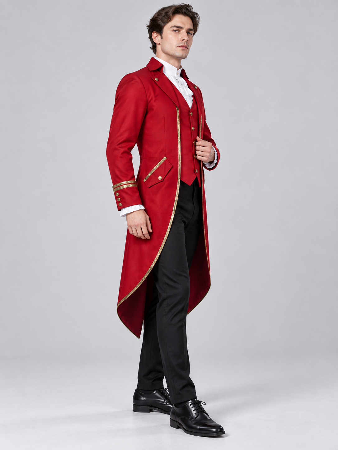 Red Vampire Carnival Costume Tailcoat