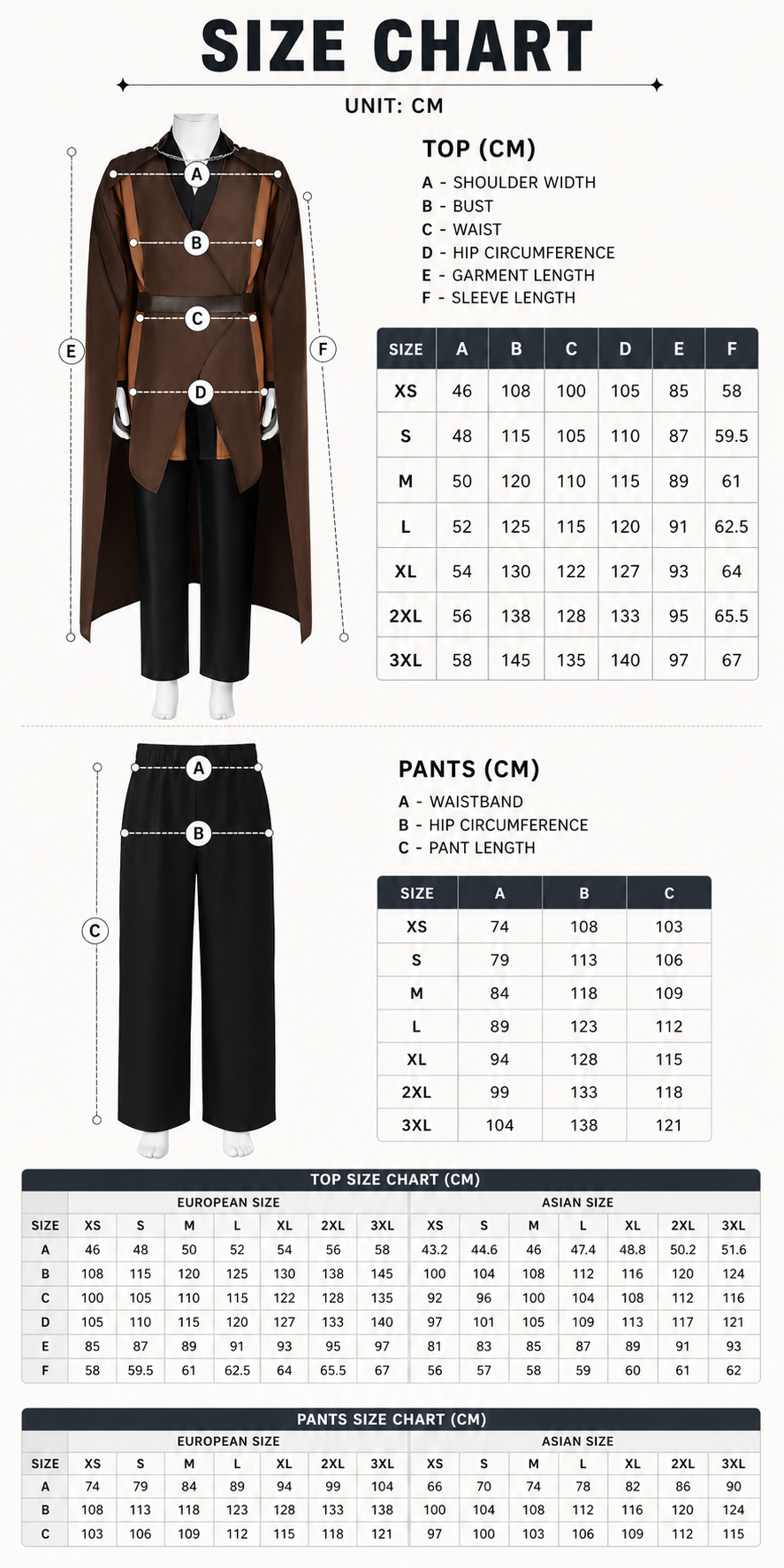 Medieval Character Cosplay Costume Set, 4-Piece Brown Cape, Black Inner Garment, Belt And Pants, Role Play Stage Outfit