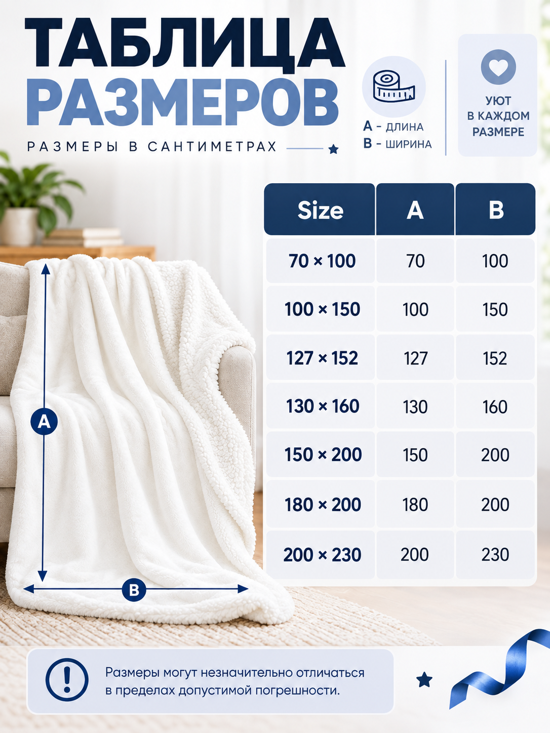 Double-sided flannel and polyester blanket, white