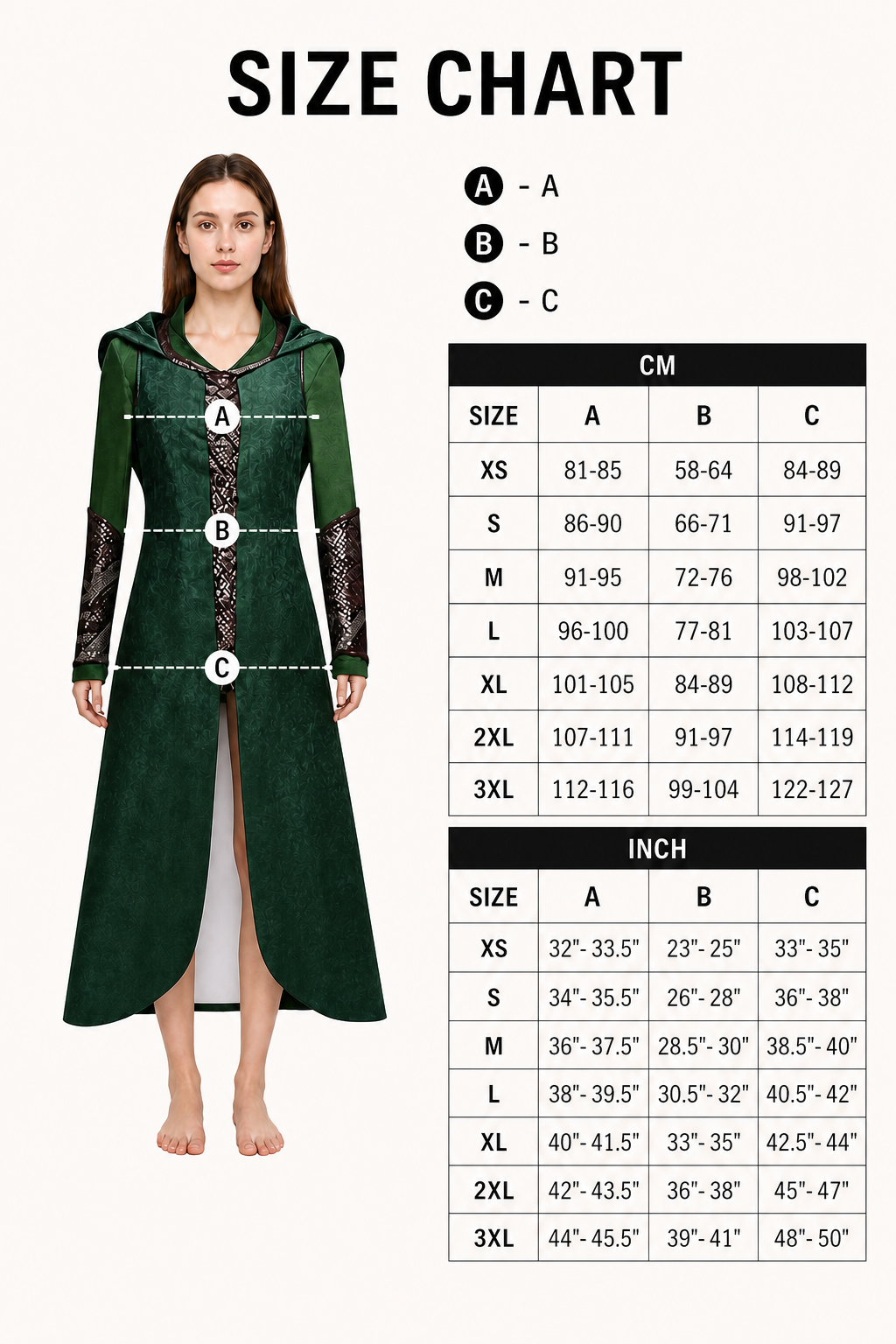 Tariel Cosplay Coat with Hood and Decoration