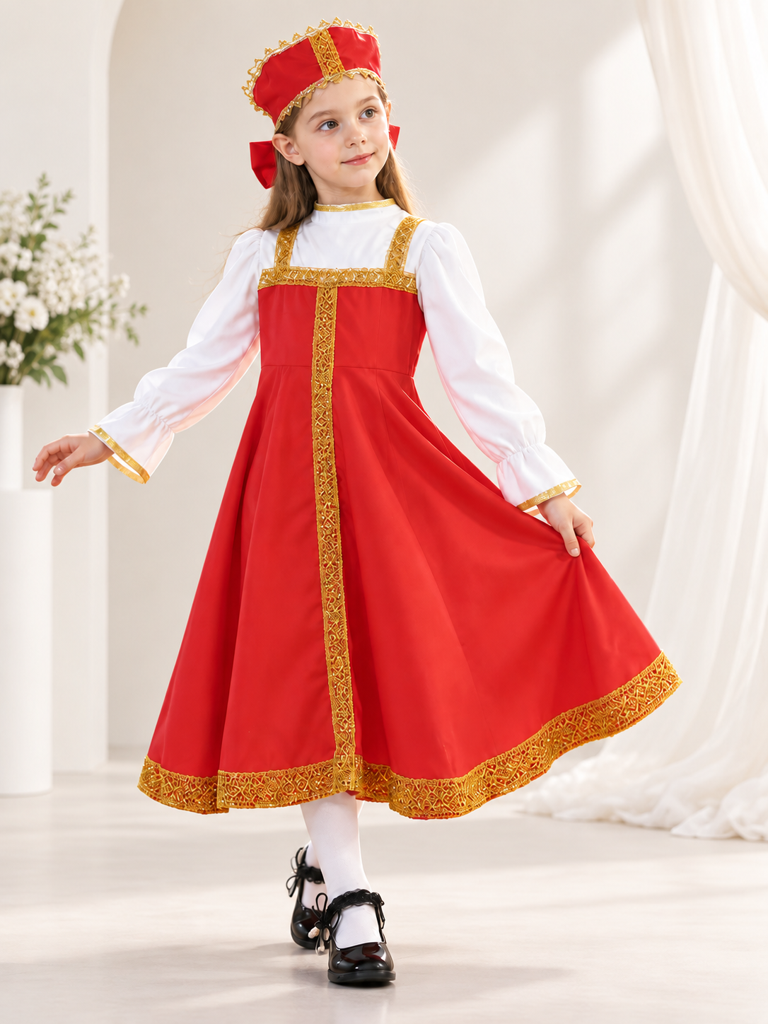 Children's Stage Costume with Headpiece size guide
