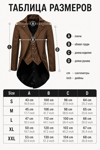 Carnival Tailcoat for Cosplay, Stage Performances, and Halloween