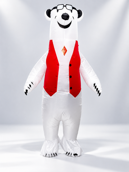 Inflatable Cartoon Character Costume with Red Vest