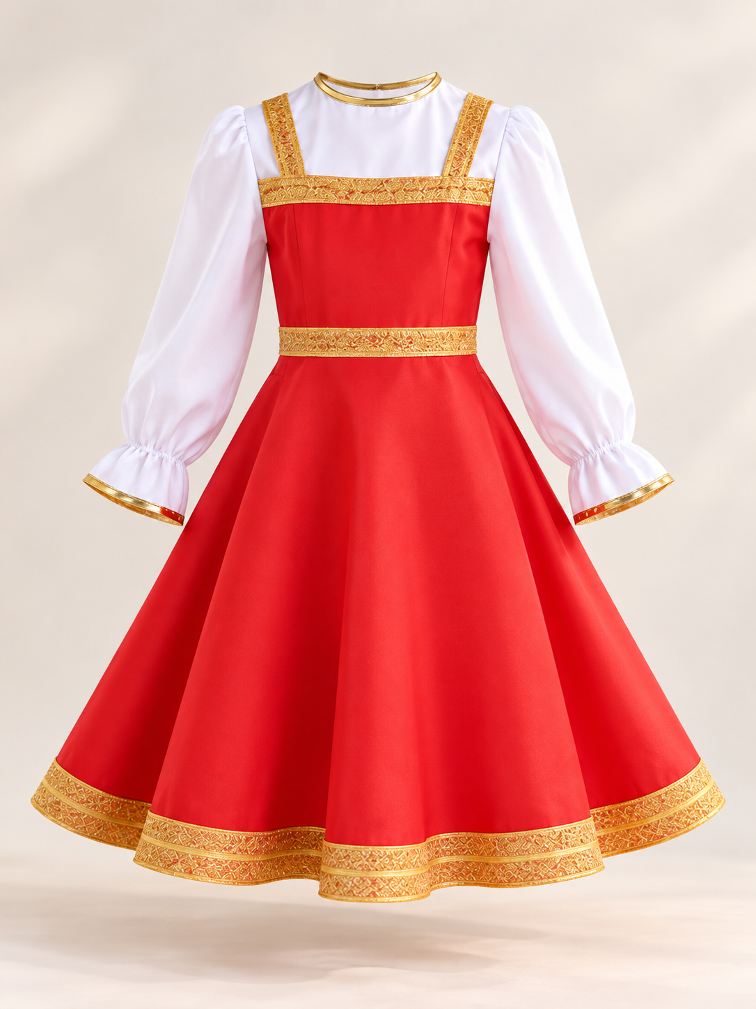 Children’s Carnival Costume in Russian Folk Style size guide