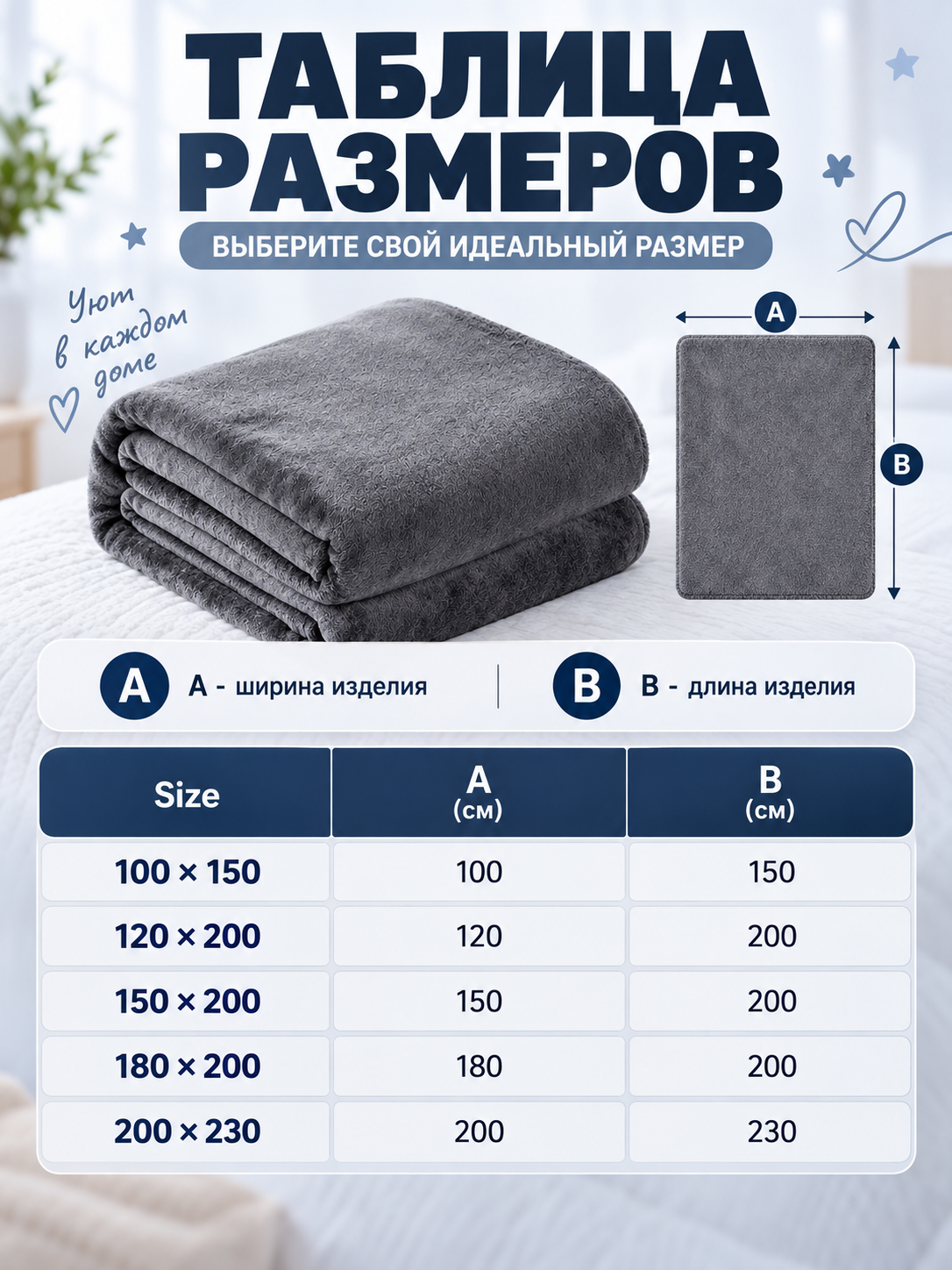 Gray Double-Sided Fleece Throw Blanket with Binding