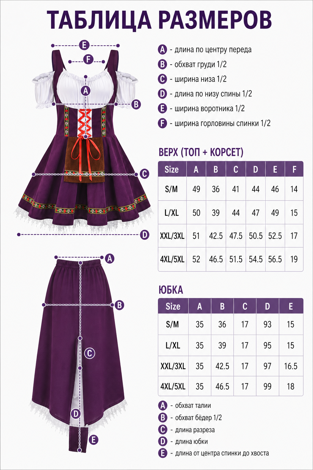 Historical costume dress with folk ribbons