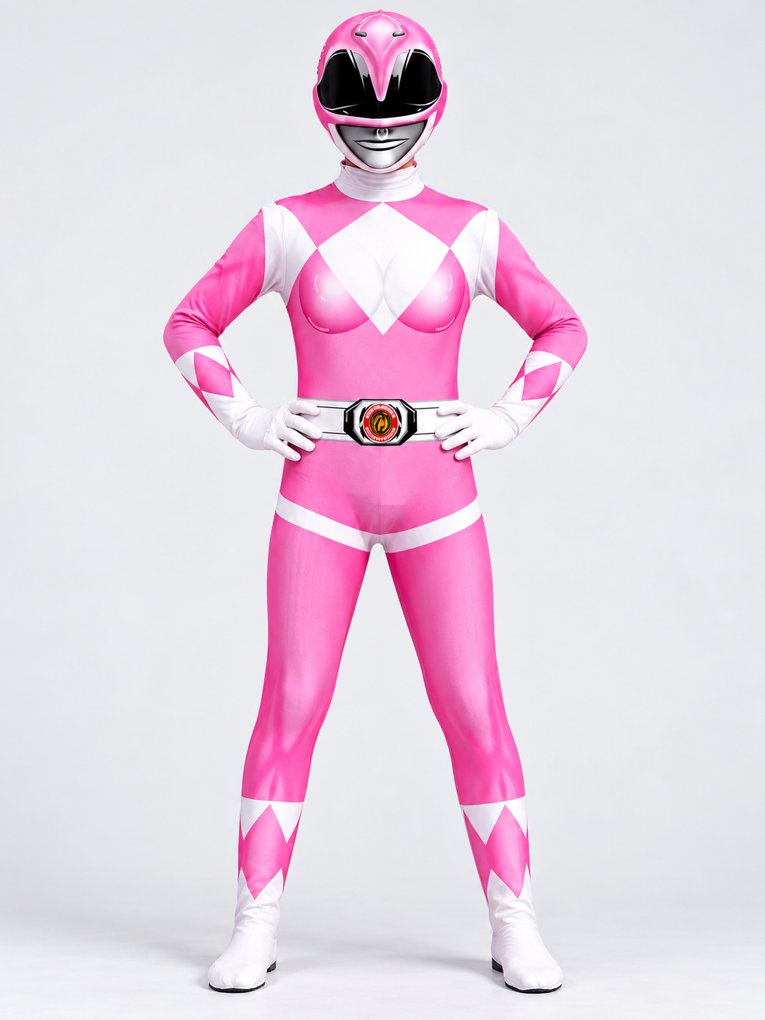 Kids' Pink Carnival Cosplay Costume with Helmet