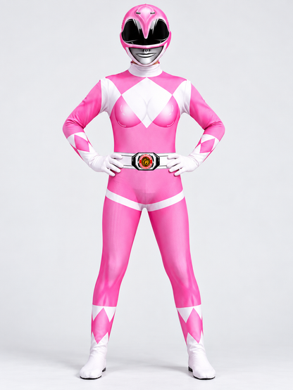 Kids' Pink Carnival Cosplay Costume with Helmet