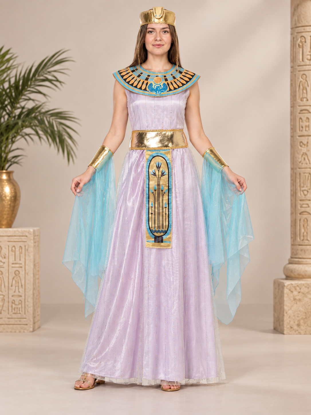 Egyptian-Style Carnival Costume with Headpiece