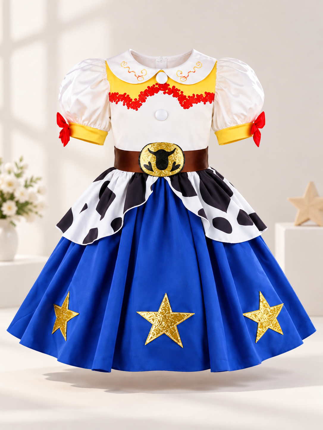 Children's Carnival Dress with a Full Blue Skirt size guide