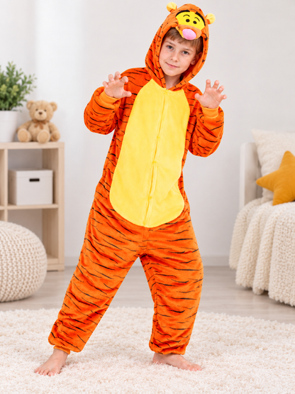 Hooded Kigurumi Pajama with Ears and Tail size guide