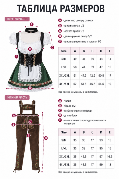National costume dress with apron and corset