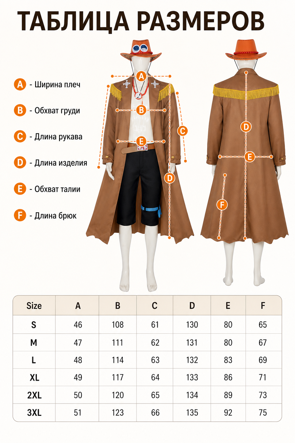 Ace One Piece Cosplay Costume: Coat and Accessories