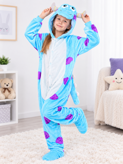 Flannel Hooded Pajama Jumpsuit size guide