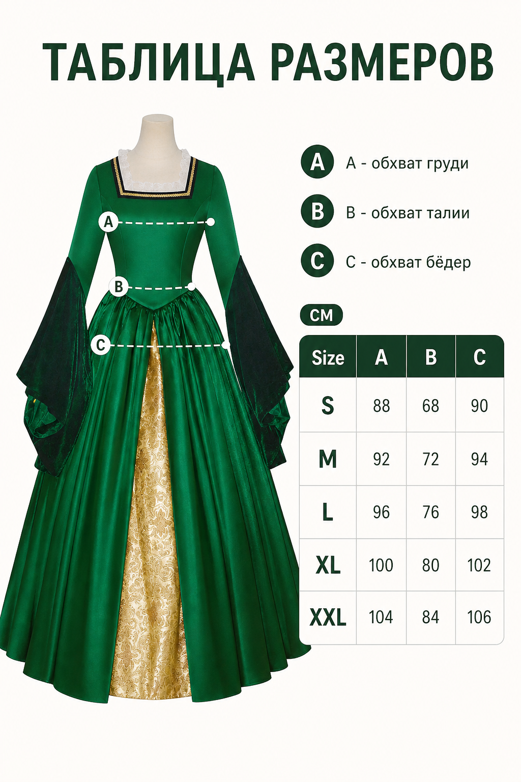 Full-Skirted Tudor-Style Cosplay Dress