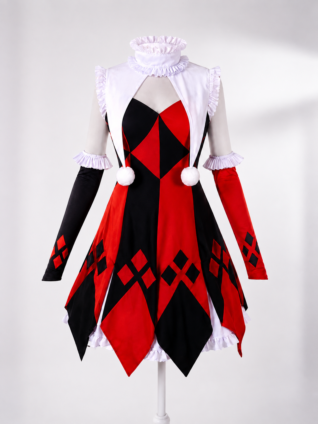Jester Costume Dress with Diamond Pattern size guide