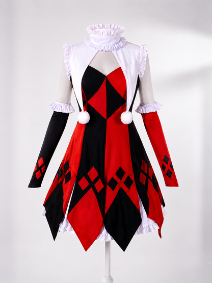 Jester Costume Dress with Diamond Pattern size guide