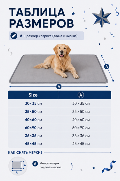 Electric Pet Mat with Controller size guide