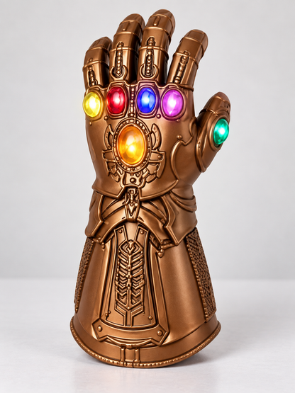 Glowing Bronze-Gold Gauntlet Glove size guide
