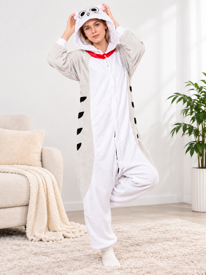 Flannel Hooded Onesie Pajamas