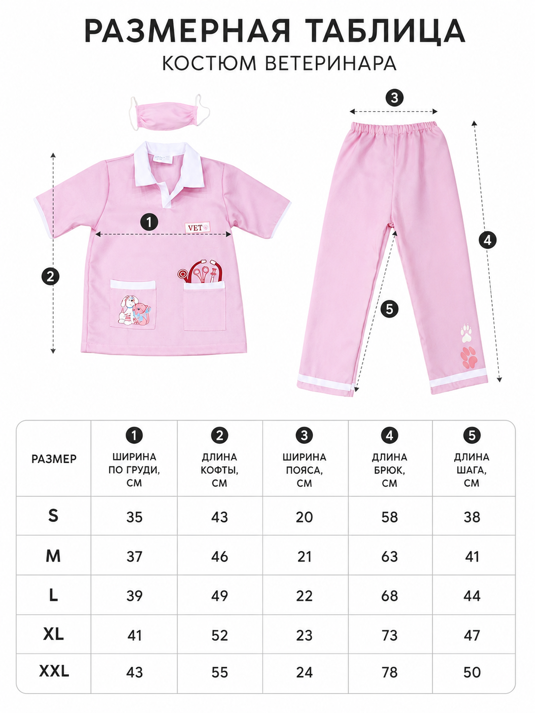 Kids' Veterinarian Costume for Role Play