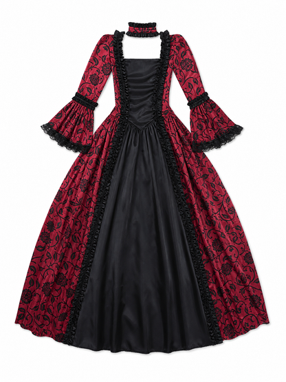 Long Gothic Victorian-Style Dress