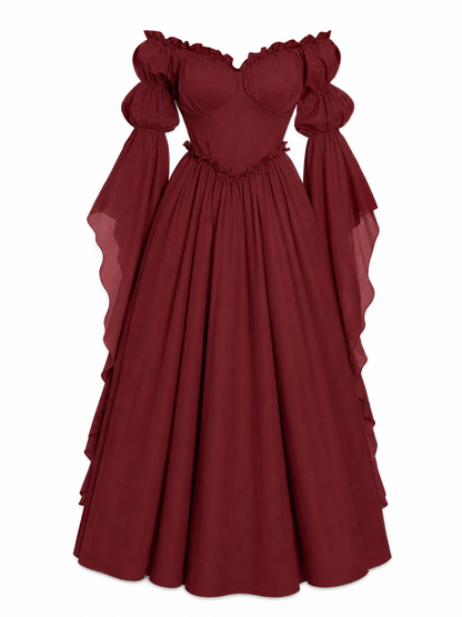 Long Vintage-Style Evening Dress