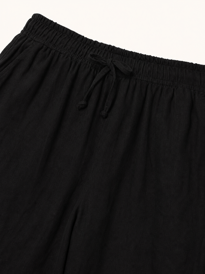 Black Pants for a Costume Look with Cuffs