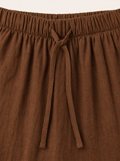Men's brown cropped jogger pants