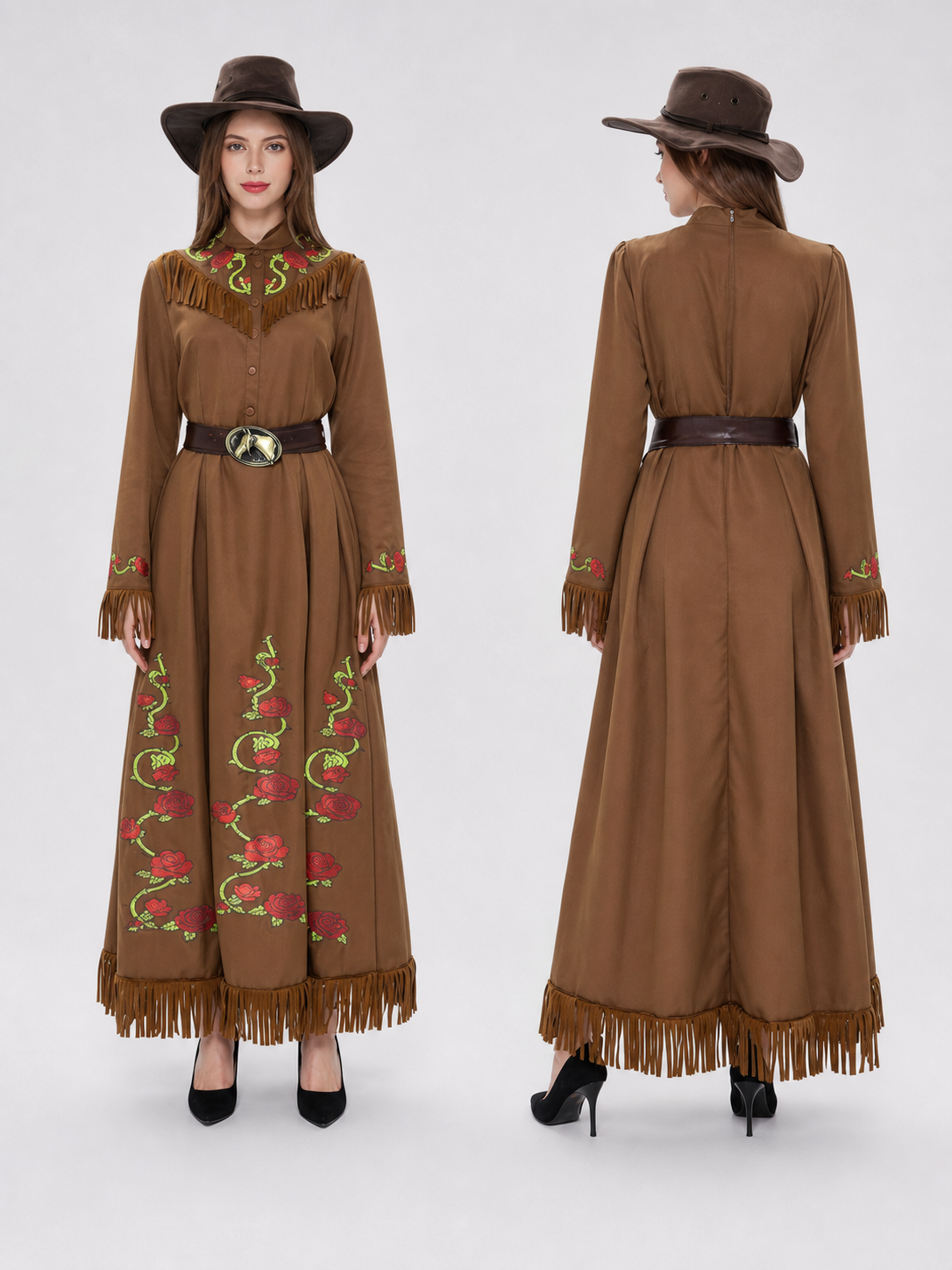 Western-style carnival dress with hat