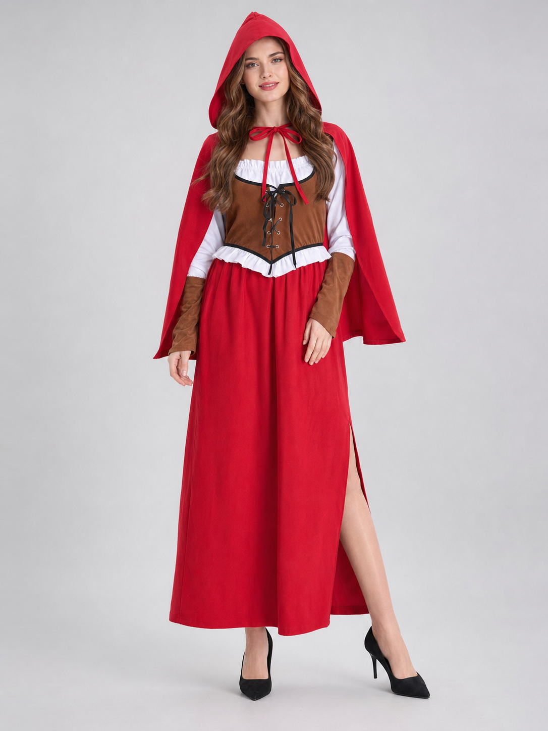 Little Red Riding Hood Costume with Cape and Hood