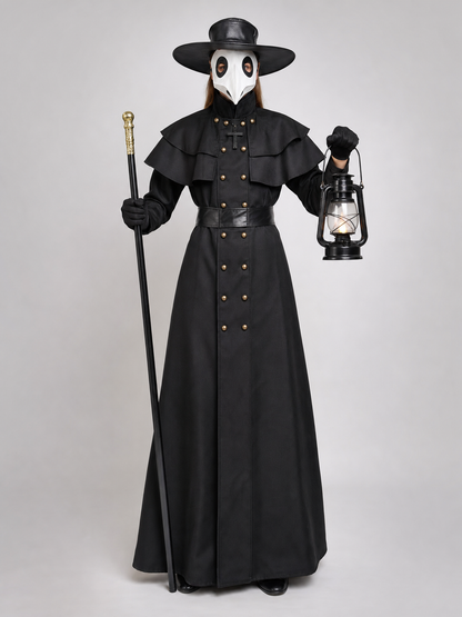 Plague Doctor Costume for Halloween with Mask