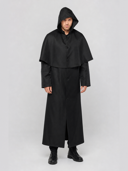 Halloween Hooded Robe Cloak with Cape