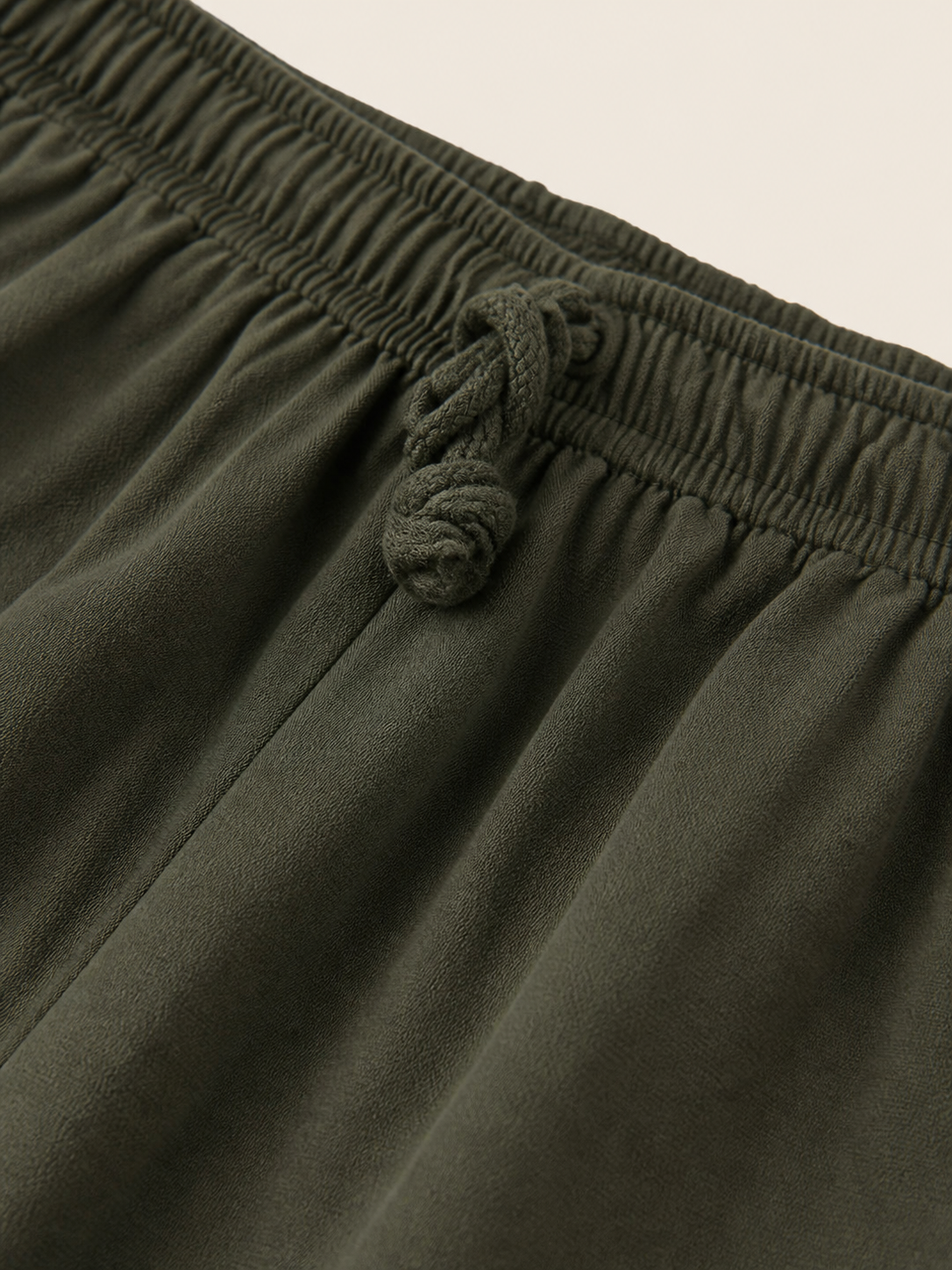 Relaxed-Fit Cargo Pants with Drawstring Cuffs